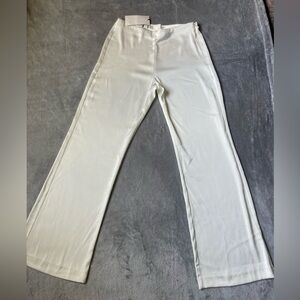 Zara Cream Wide-Leg Pants